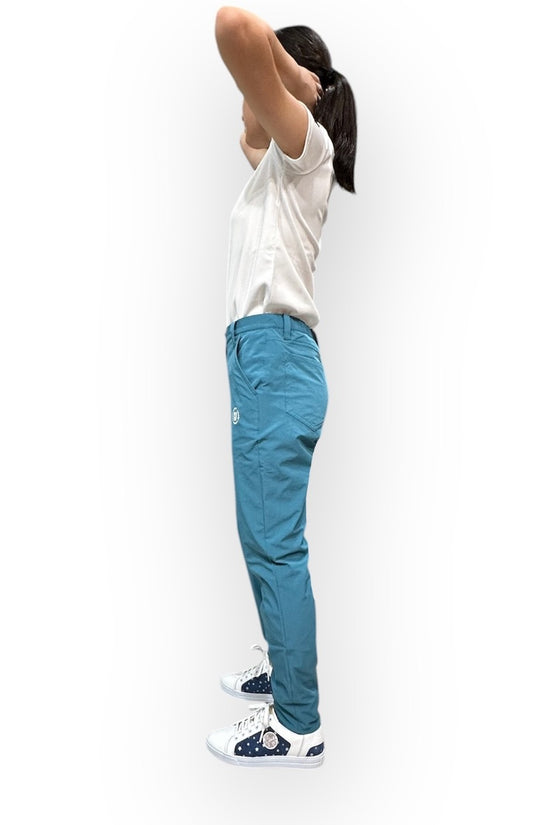 Junior Girls Elastic Pants 002 ガールズ ゴルフパンツ 伸縮性 スタイリッシュ 春夏 140cm 150cm 155cm ジュニアゴルフウェア