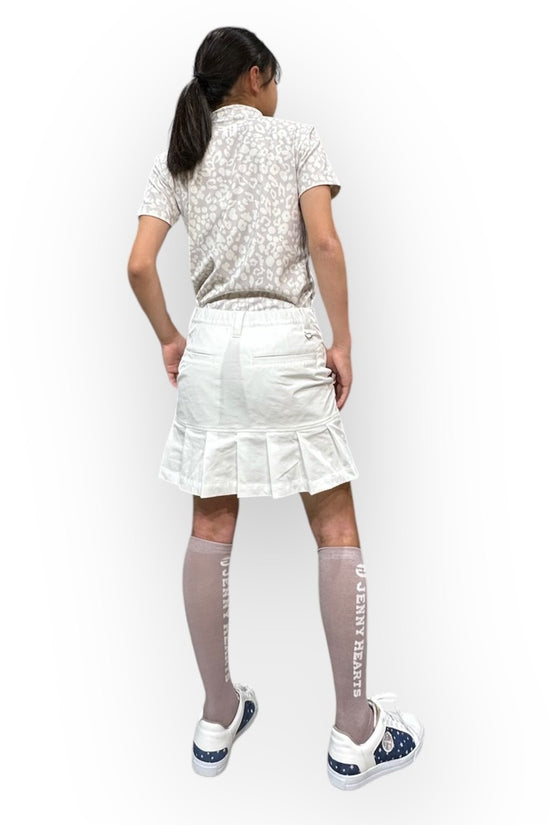 Junior Elastic Flare Skirt 002 ガールズ ゴルフスカート 夏 伸縮性 フレアスカート ウェストゴム付き 155cm