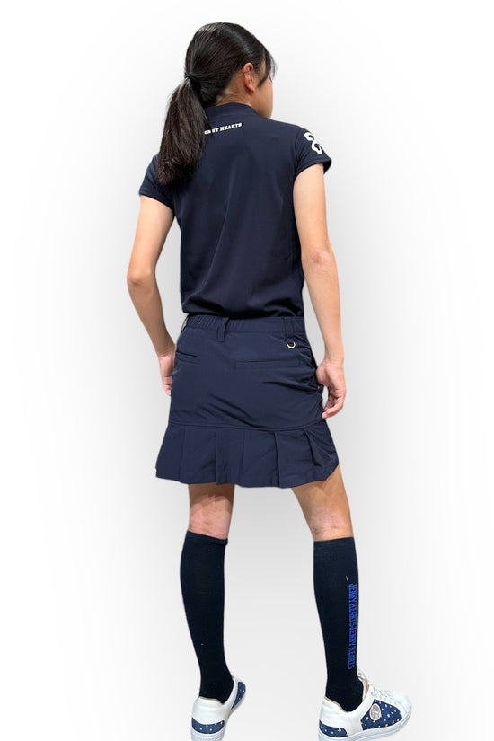 Junior Elastic Flare Skirt 002 ガールズ ゴルフスカート 夏 伸縮性 フレアスカート ウェストゴム付き 155cm