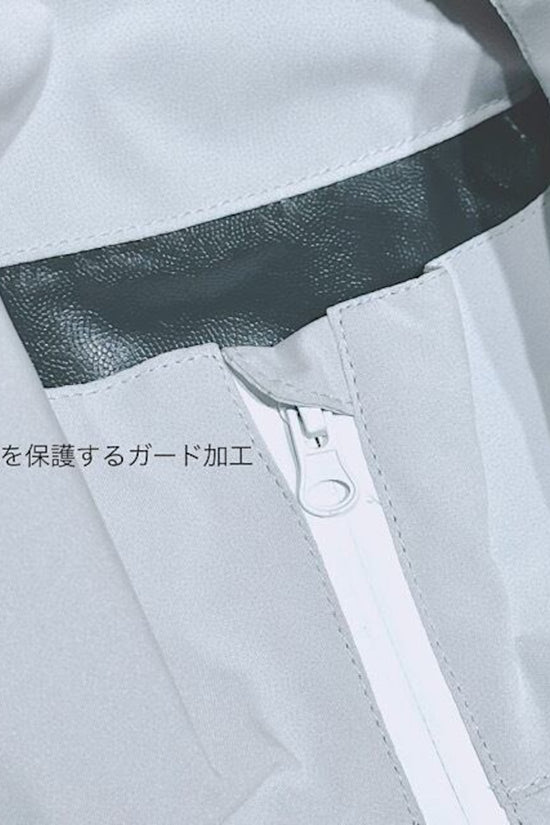 Unisex Rain Suit Light Grey JH-24R1001 ゴルフレインスーツ ユニセックス 上下セット オールシーズン 撥水 防水 カッパ