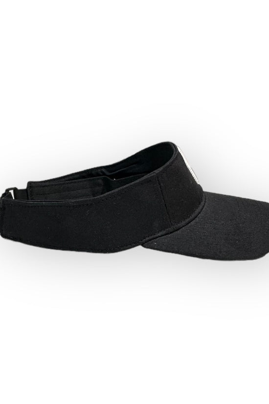Junior Unisex Visor JHF23VL Black Sサイズ 低学年 ゴルフ バイザー ジュニア 白黒 帽子
