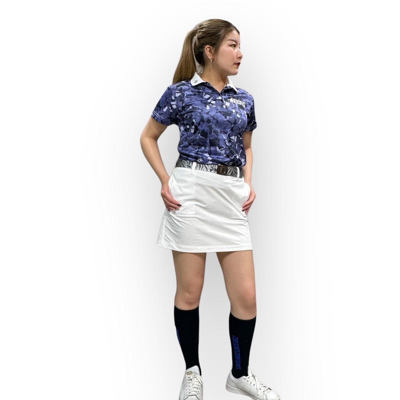 Ladies Polo Shirt Geometry レディースゴルフウェア ポロシャツ 春夏