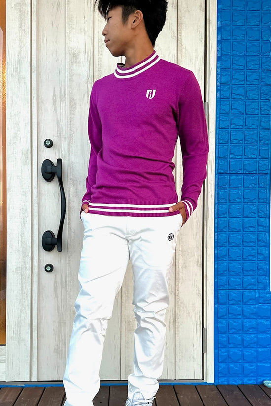 Mens BWB Sweater メンズニットセーター 伸縮性 おしゃれ 薄手 秋冬