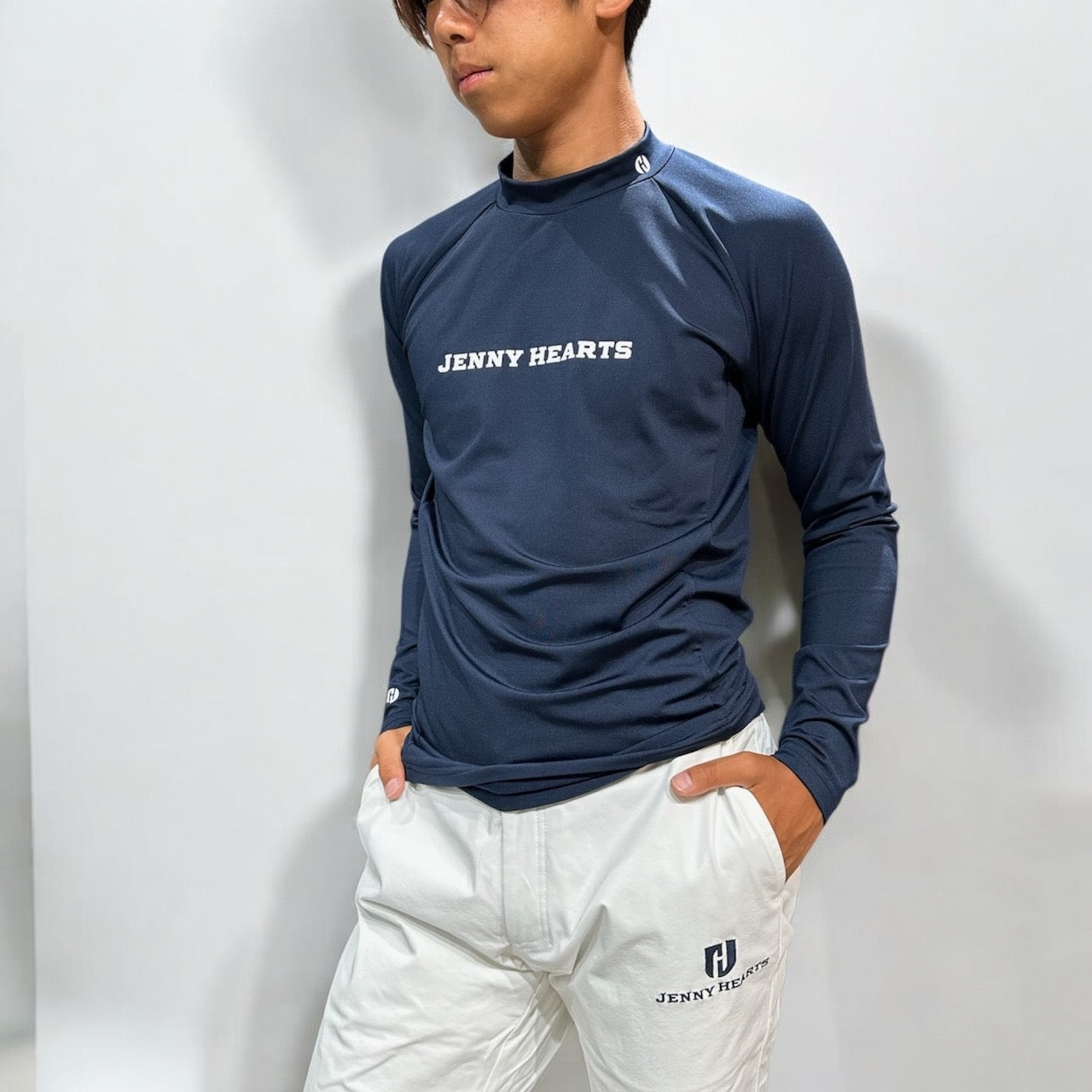 Mens Hybrid Mock Neck モックネック アウター インナー兼用 吸水速乾 UVカット 暖かい 柔らかい肌触り 伸縮性抜群 メンズゴルフウェア 春