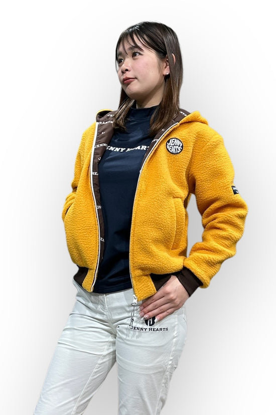 Ladies Boa Blouson ゴルフウェア レディース ボア ブルゾン フード オシャレ ゴルフ女子 人気商品