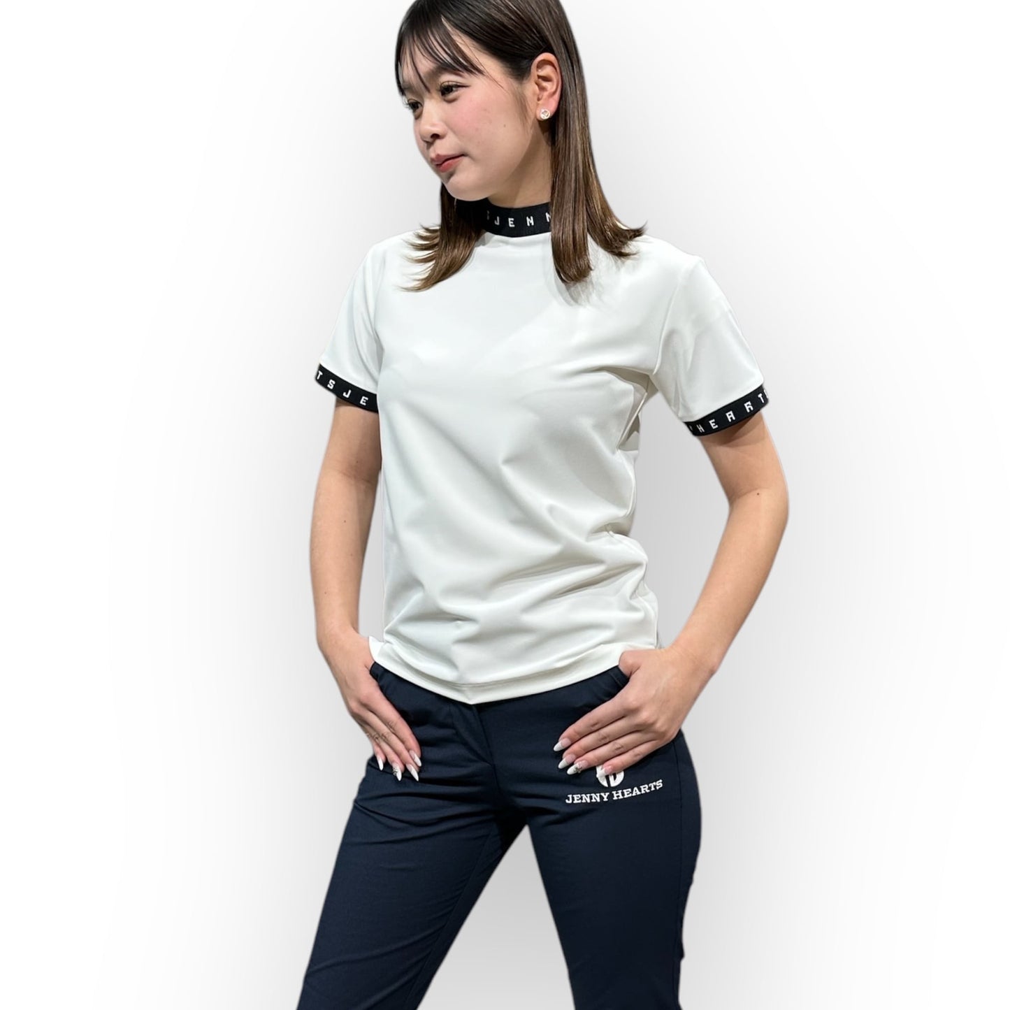 ＼新発売／Ladies Grosgrain Mock Neck レディースゴルフウェア グログラン モックネック 半袖 ストレッチ 肌触りなめらか 速乾 UVカット 透け防止 シンプル おしゃれ 高品質 高機能 おすすめ プレゼント 日本製