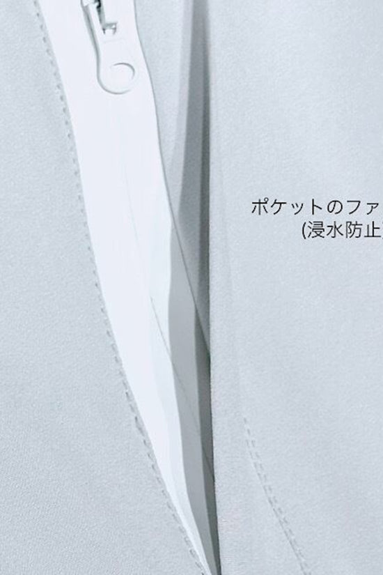 Unisex Rain Suit Light Grey JH-24R1001 ゴルフレインスーツ ユニセックス 上下セット オールシーズン 撥水 防水 カッパ