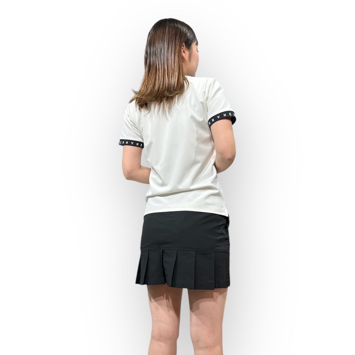 ＼新発売／Ladies Grosgrain Mock Neck レディースゴルフウェア グログラン モックネック 半袖 ストレッチ 肌触りなめらか 速乾 UVカット 透け防止 シンプル おしゃれ 高品質 高機能 おすすめ プレゼント 日本製