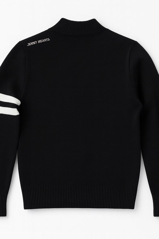 ＼11月22日予約開始／High-Gauge Mock Sweater ゴルフウェア メンズ セーター ブラック 秋冬 保温 防寒 ハイゲージ 仕様 上品 エレガント JH25-SW010