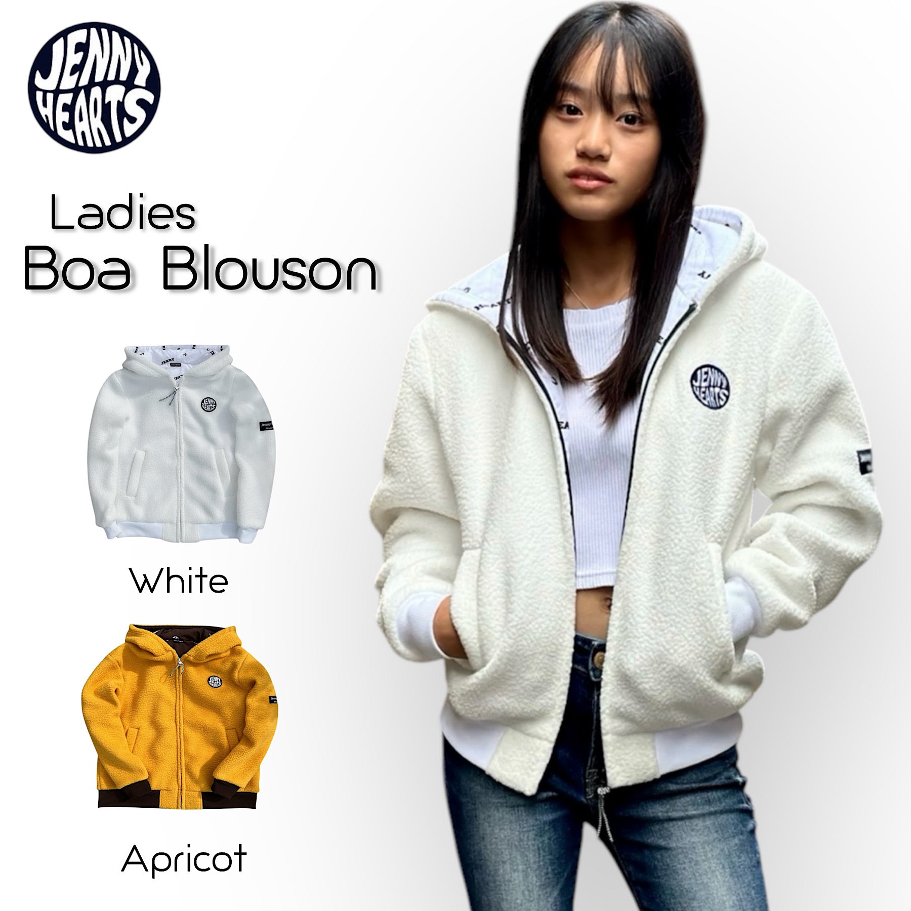 Ladies Boa Blouson ゴルフウェア レディース ボア ブルゾン フード オシャレ ゴルフ女子 人気商品