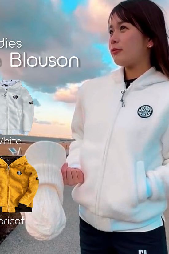Ladies Boa Blouson ゴルフウェア レディース ボア ブルゾン フード オシャレ ゴルフ女子 人気商品