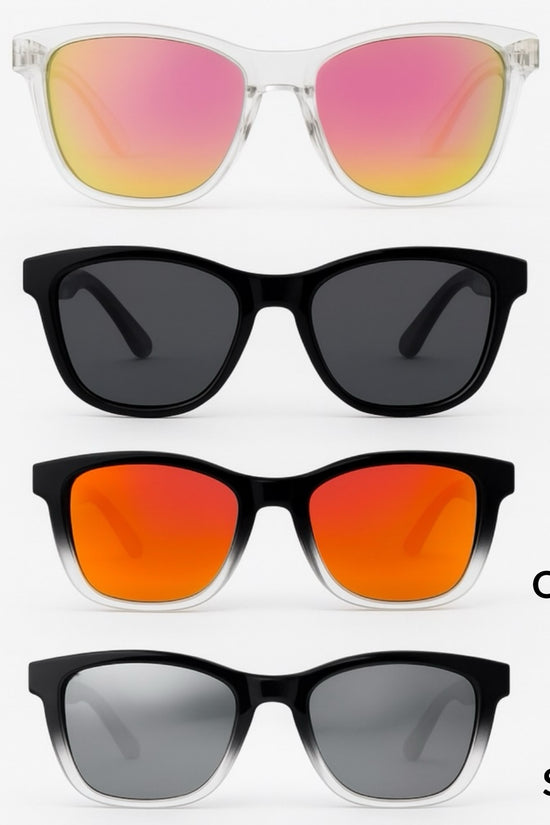 แว่นกันแดดโพลาไรซ์ป้องกัน UV400 ทรง Unisex ทรงกระจก กันแดด ป้องกัน UV กอล์ฟ กีฬา พักผ่อน มีสไตล์