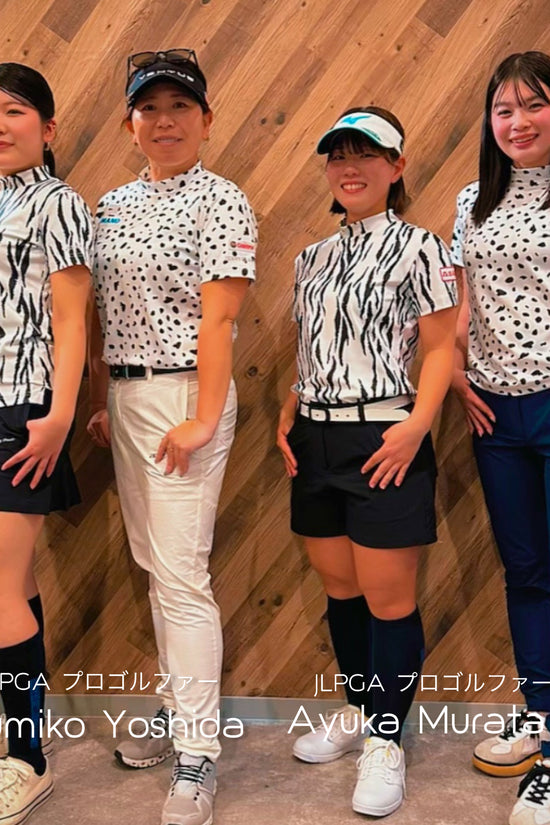 Mens Animal Mock Neck Zebra メンズゴルフウェア アニマル モックネック ゼブラ 半袖 春夏 高ストレッチ 肌触り柔らか 速乾メンズ ホワイト アニマル柄 おしゃれ おすすめ プレゼント