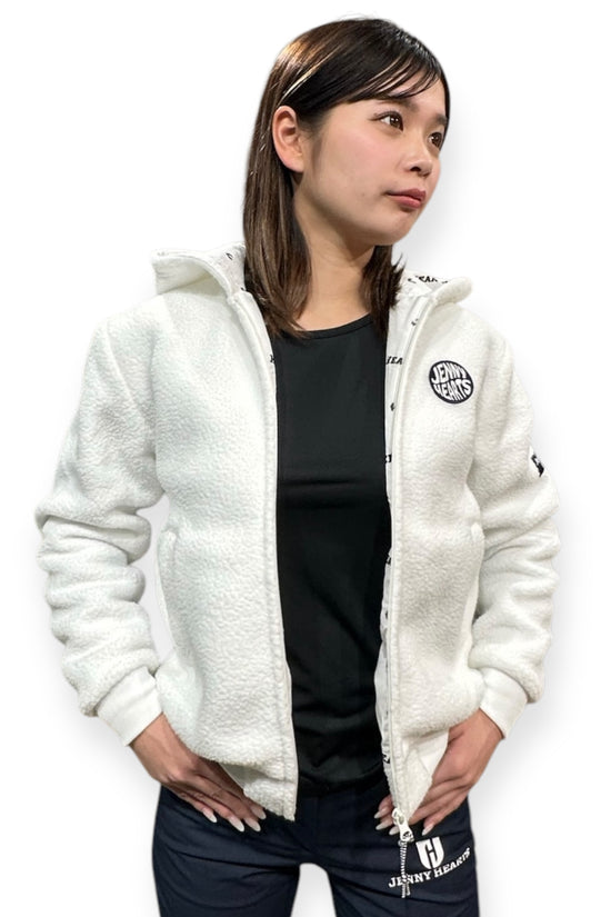 Ladies Boa Blouson ゴルフウェア レディース ボア ブルゾン フード オシャレ ゴルフ女子 人気商品