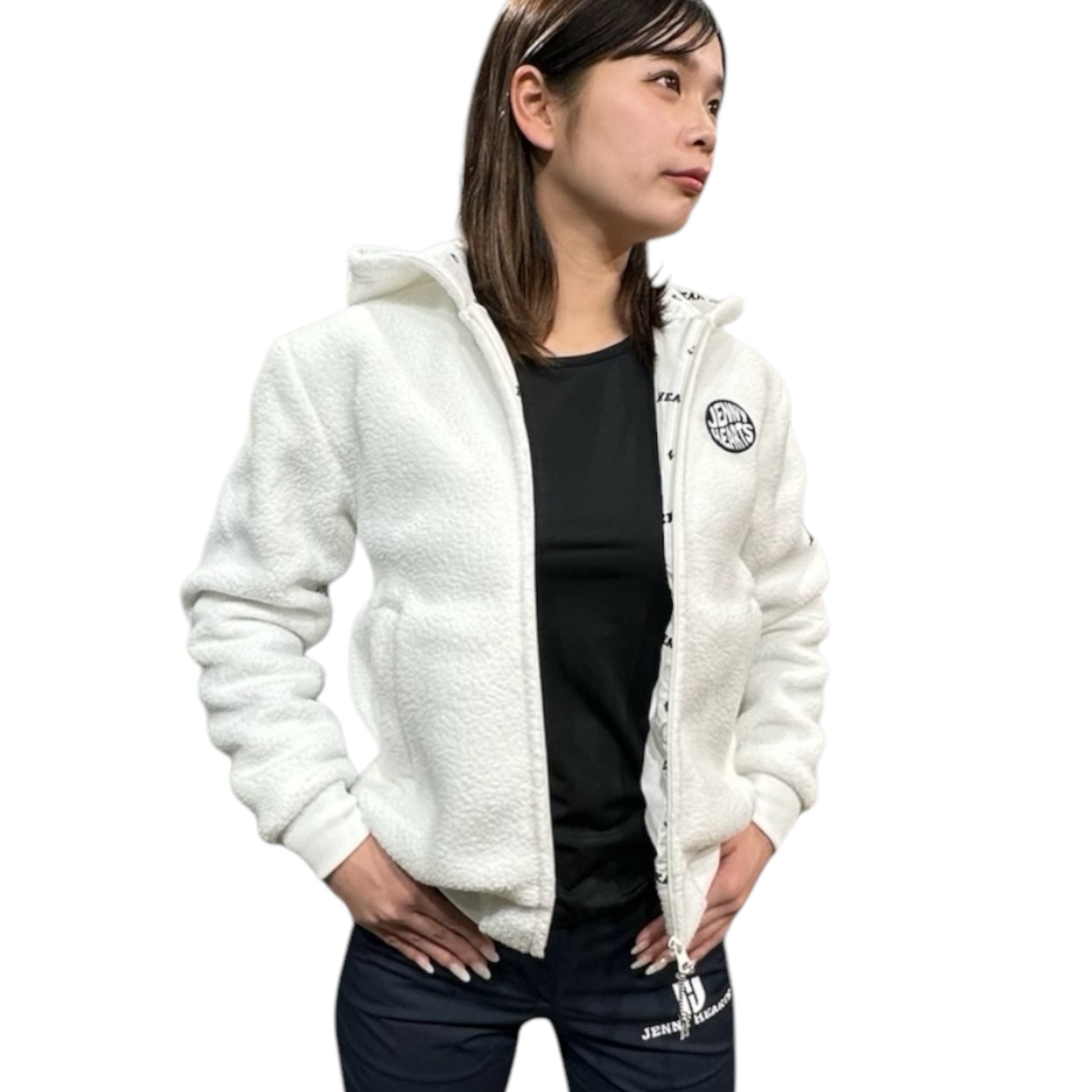 Ladies Boa Blouson ゴルフウェア レディース ボア ブルゾン フード オシャレ ゴルフ女子 人気商品
