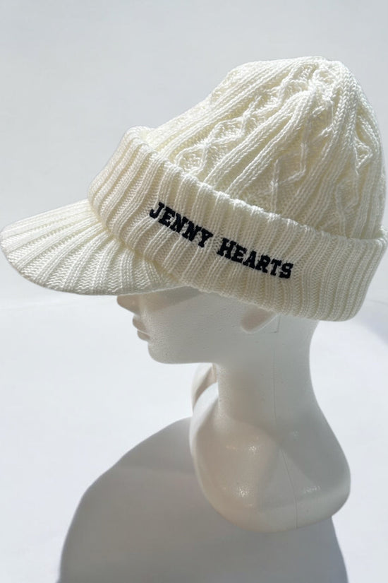 ＼予約販売／Unisex Knit Cap ツバ付きニットキャップ 男女兼用 57.5cm ゴルフウェア 二重構造 暖かい 帽子 おしゃれ 2025年秋冬
