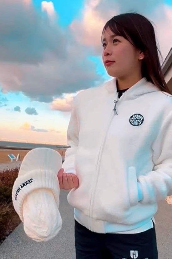 Ladies Boa Blouson ゴルフウェア レディース ボア ブルゾン フード オシャレ ゴルフ女子 人気商品