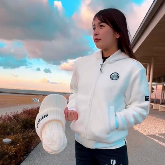 Ladies Boa Blouson ゴルフウェア レディース ボア ブルゾン フード オシャレ ゴルフ女子 人気商品