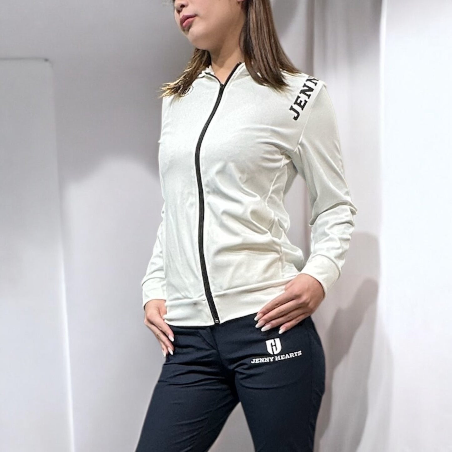 Ladies Smooth Hoodie レディースゴルフブルゾン 伸縮性抜群 なめらか肌触り