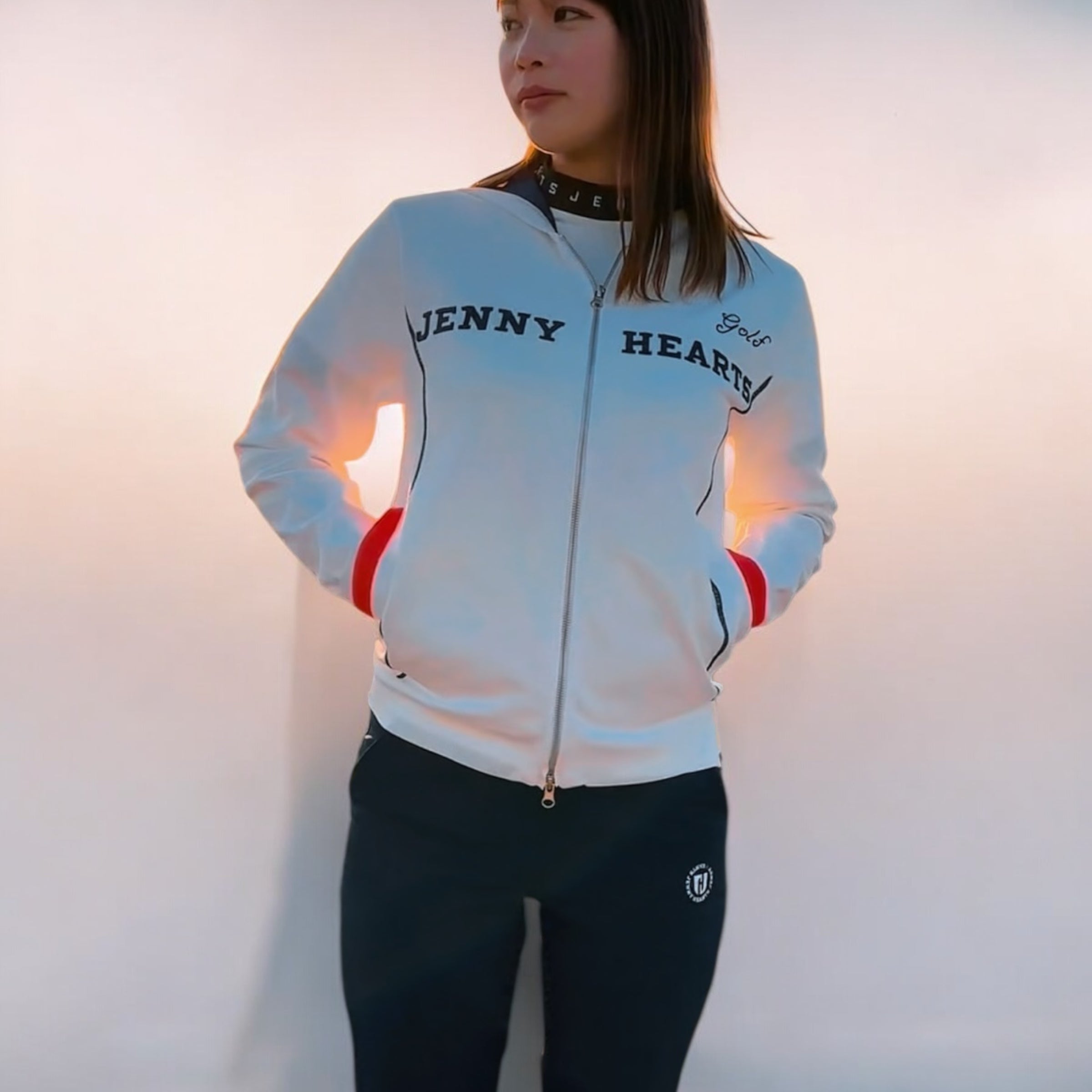 Ladies Light Weight Knit Hoodie レディース ゴルフブルゾン パーカー