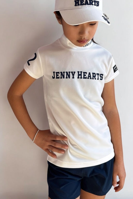 ＼おすすめ／Junior Girls Dry Mock Neck ドライタッチ 伸縮性良 ジュニアゴルフウェア ガールズ モックネック 130cm 140cm 150cm