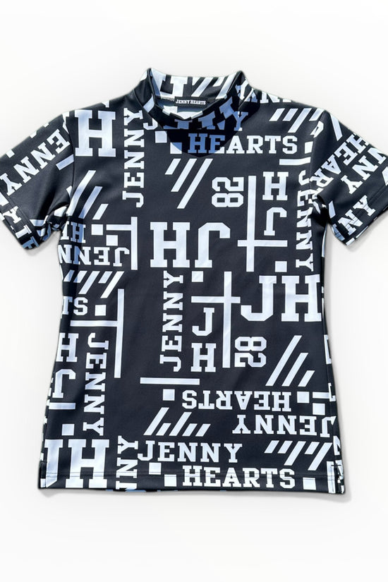 Ladies Mock Neck Logotipo レディースゴルフウェア 夏 モックネック 半袖 ストレッチ 速乾 肌触りなめらか UVカット おしゃれ 可愛い