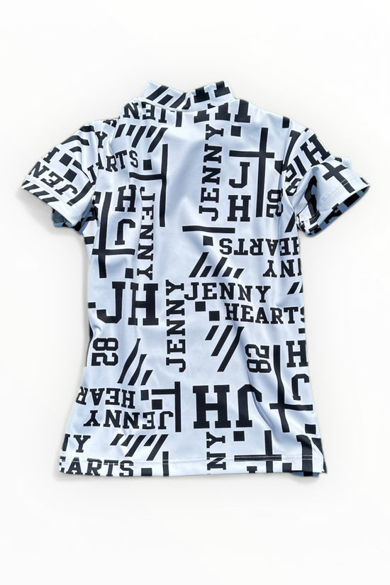 Ladies Mock Neck Logotipo レディースゴルフウェア 夏 モックネック 半袖 ストレッチ 速乾 肌触りなめらか UVカット おしゃれ 可愛い