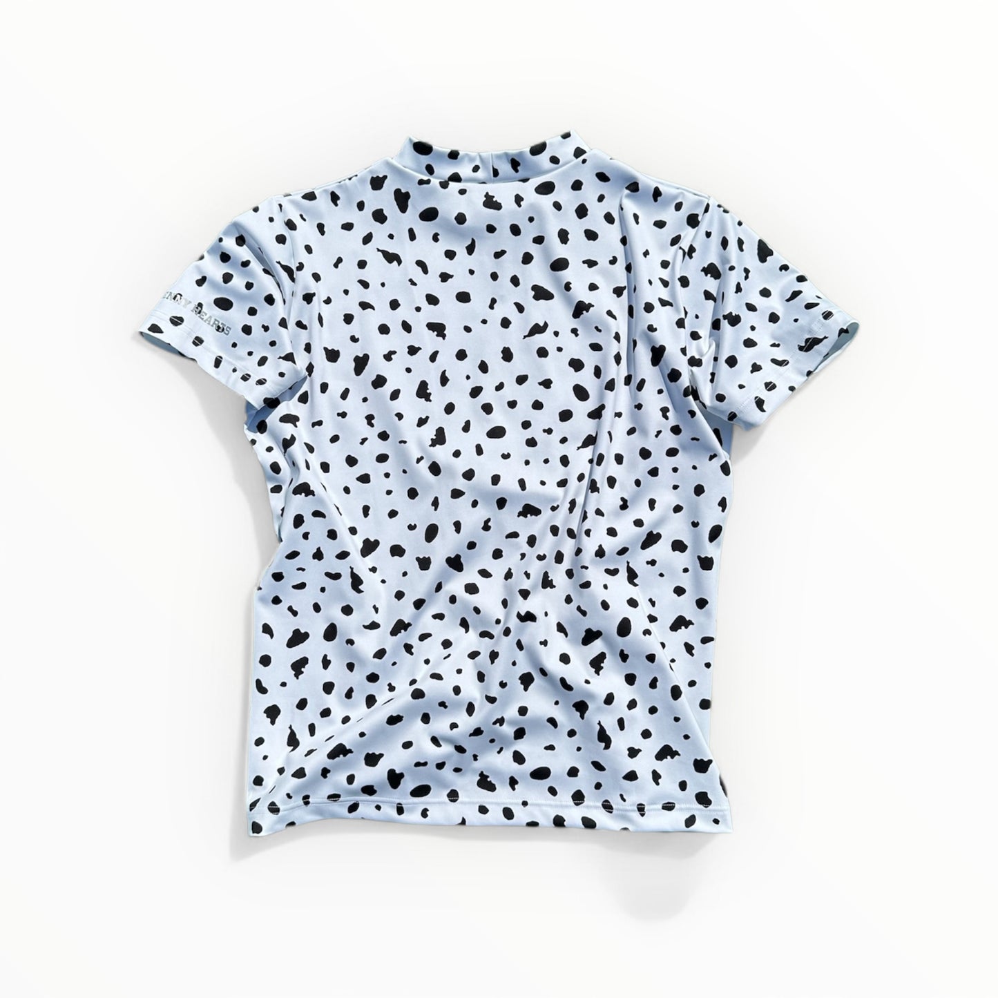 ＼新発売／Mens Animal Mock Neck Leopard メンズゴルフウェア アニマル モックネック レオパード 豹柄 半袖 春夏 肌触り柔らか 速乾 メンズ ホワイト アニマル柄 おしゃれ おすすめ プレゼント