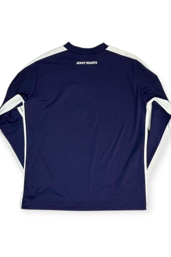 Mens Mock Neck Spandex 究極のなめらかさ ゴルフウェア メンズ 夏 モックネック 長袖 軽量 ネイビー ツートンカラー UVカット 速乾 伸縮性抜群 おしゃれ