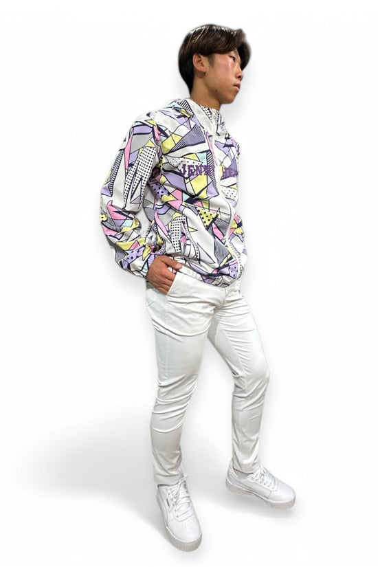 Mens Golf Blouson Pleasurable ゴルフウェア メンズ ブルゾン ダブルジップ ジャケット パーカー フード おしゃれ 春