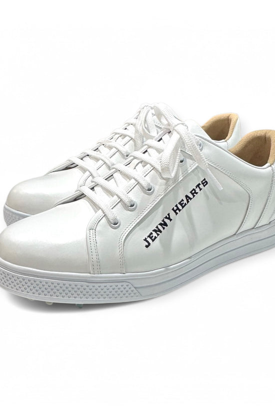 ＼創業祭限定価格／Mens Golf Shoes Azasコラボ 002  Tour Model スパイクレス 本皮 軽量 白 メンズ ゴルフ シューズ ツアープロ愛用