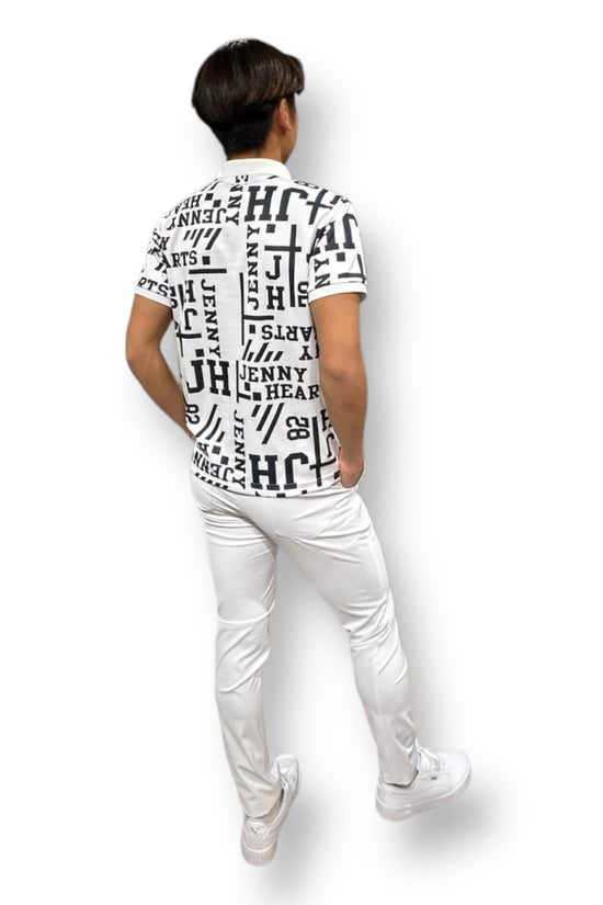 Mens Polo Shirt Logotipo メンズゴルフウェア 夏 ポロシャツ 半袖 ストレッチ 速乾 通気性 肌触りなめらか UVカット おしゃれ 可愛い