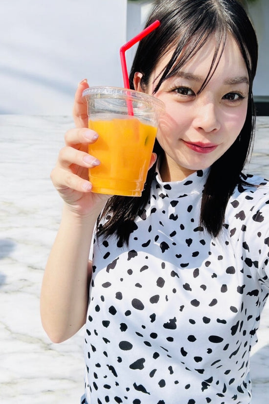 Ladies Animal Mock Neck Leopard レディースゴルフウェア アニマル モックネック 夏 半袖 レオパード 豹柄 伸縮性高い 肌触り柔らか 速乾 UVカット ホワイト おしゃれ 可愛い ゴルフ女子 おすすめ プレゼント