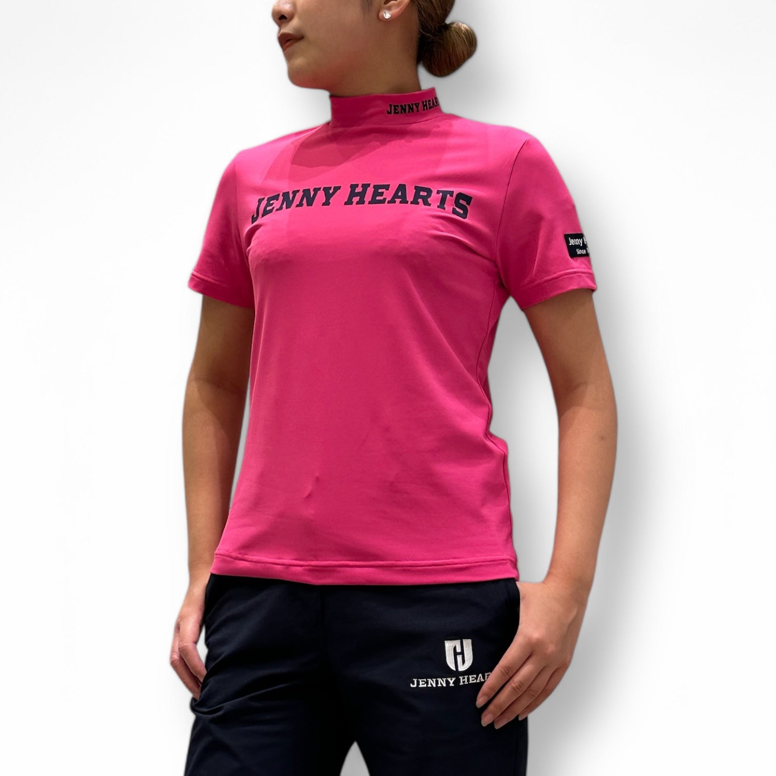 Ladies Twincot UV Mock Neck ゴルフウェア レディース ジュニア ガールズ モックネック ゴルフシャツ 消臭機能 伸縮性高い 春 夏