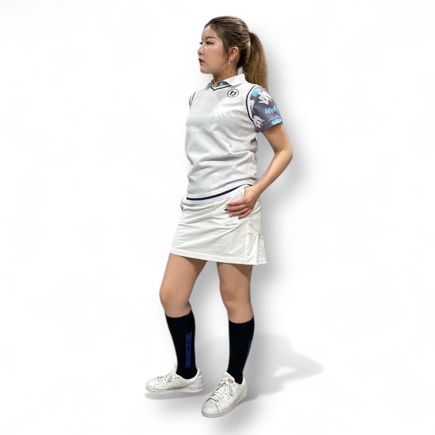 Ladies Stylish Vest レディースゴルフベスト 薄手 ニット 軽量 ストレッチ 速乾 UVカット ゴルフウェア レディース おしゃれ 春夏 ゴルフ女子