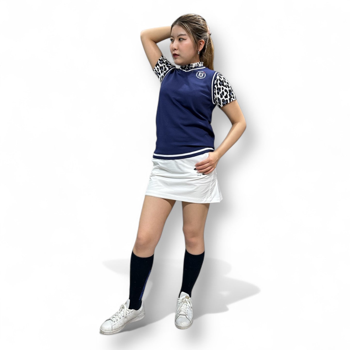 Ladies Stylish Vest レディースゴルフベスト 薄手 ニット 軽量 ストレッチ 速乾 UVカット ゴルフウェア レディース おしゃれ 春夏 ゴルフ女子