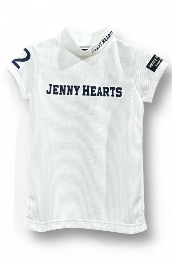 ＼おすすめ／Jnior Girls Waffle Mock ジュニア ゴルフウェア ガーズル モックネック ワッフル 綿タッチ 涼しい 透け防止 130cm 140cm 150cm 可愛い おすすめ