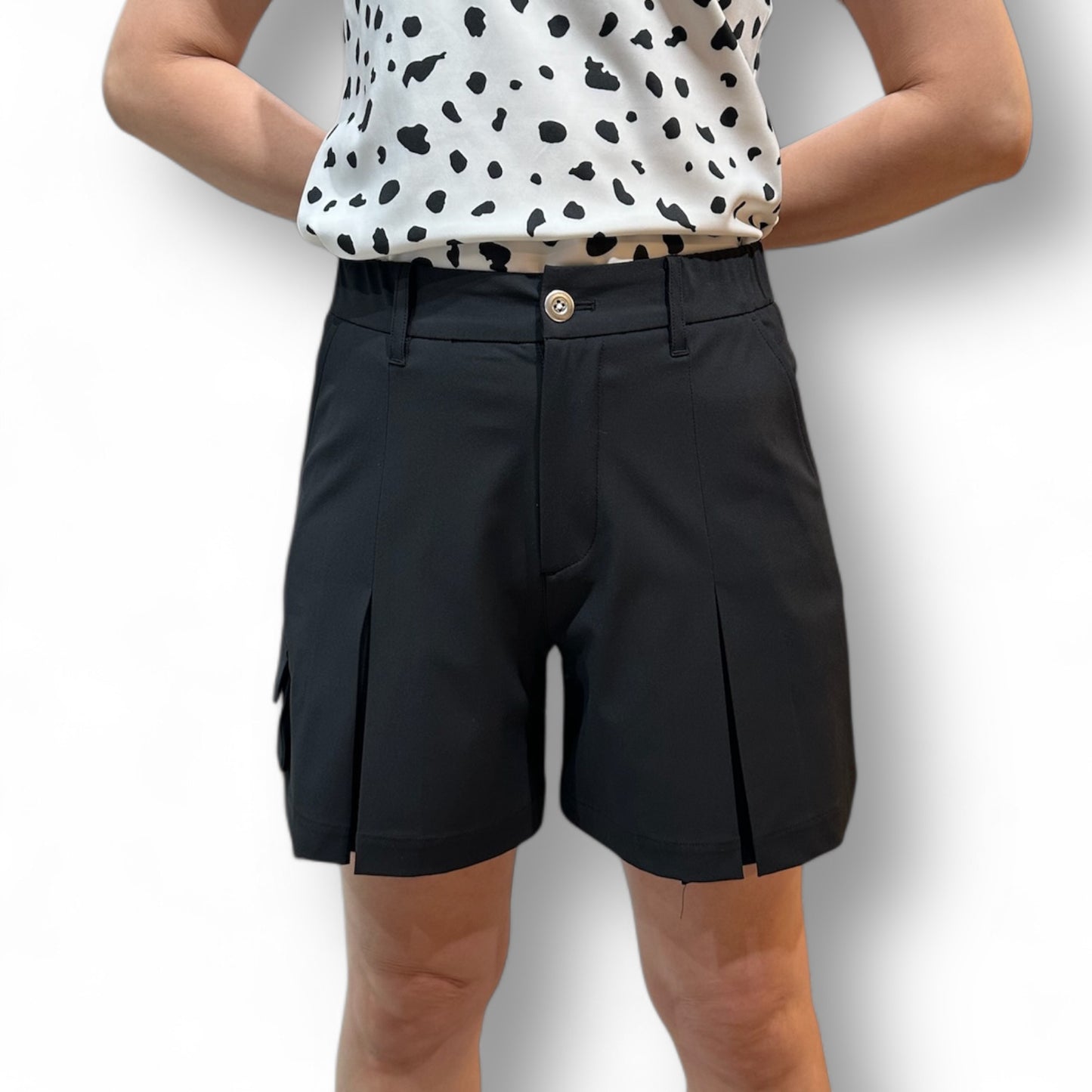 ＼６月21日発送／Ladies Short Culotte 2Way Stretchレディース ゴルフウェア ショート キュロット パンツ スカート 伸縮性 UVカット 透け防止 春夏 数量限定