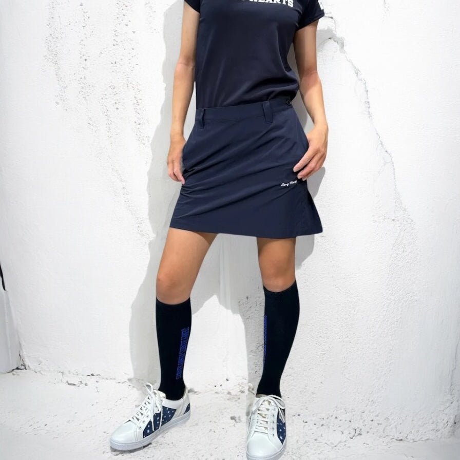 Junior Elastic Flare Skirt 002 ガールズ ゴルフスカート 夏 伸縮性 フレアスカート ウェストゴム付き 155cm