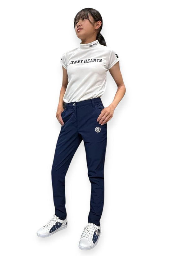 Junior Girls Elastic Pants 002 ガールズ ゴルフパンツ 伸縮性 スタイリッシュ 春夏 140cm 150cm 155cm ジュニアゴルフウェア