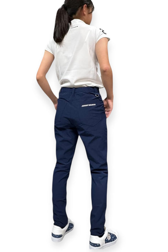 Junior Girls Elastic Pants 002 ガールズ ゴルフパンツ 伸縮性 スタイリッシュ 春夏 140cm 150cm 155cm ジュニアゴルフウェア