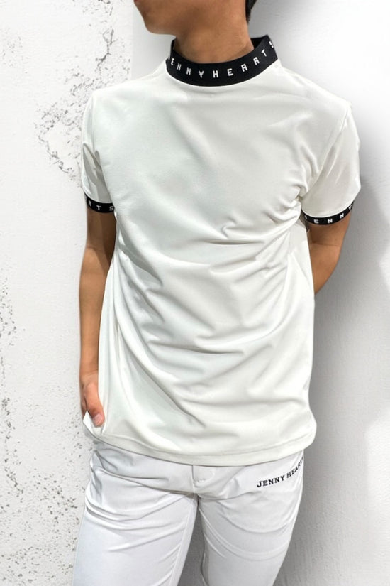 ＼新発売／Mens Grosgrain Mock Neck メンズゴルフウェア 夏 半袖 モックネック グログラン ストレッチ 肌触りなめらか 速乾 UVカット 透け防止 シンプル おしゃれ 高品質 高機能 おすすめ プレゼント 日本製