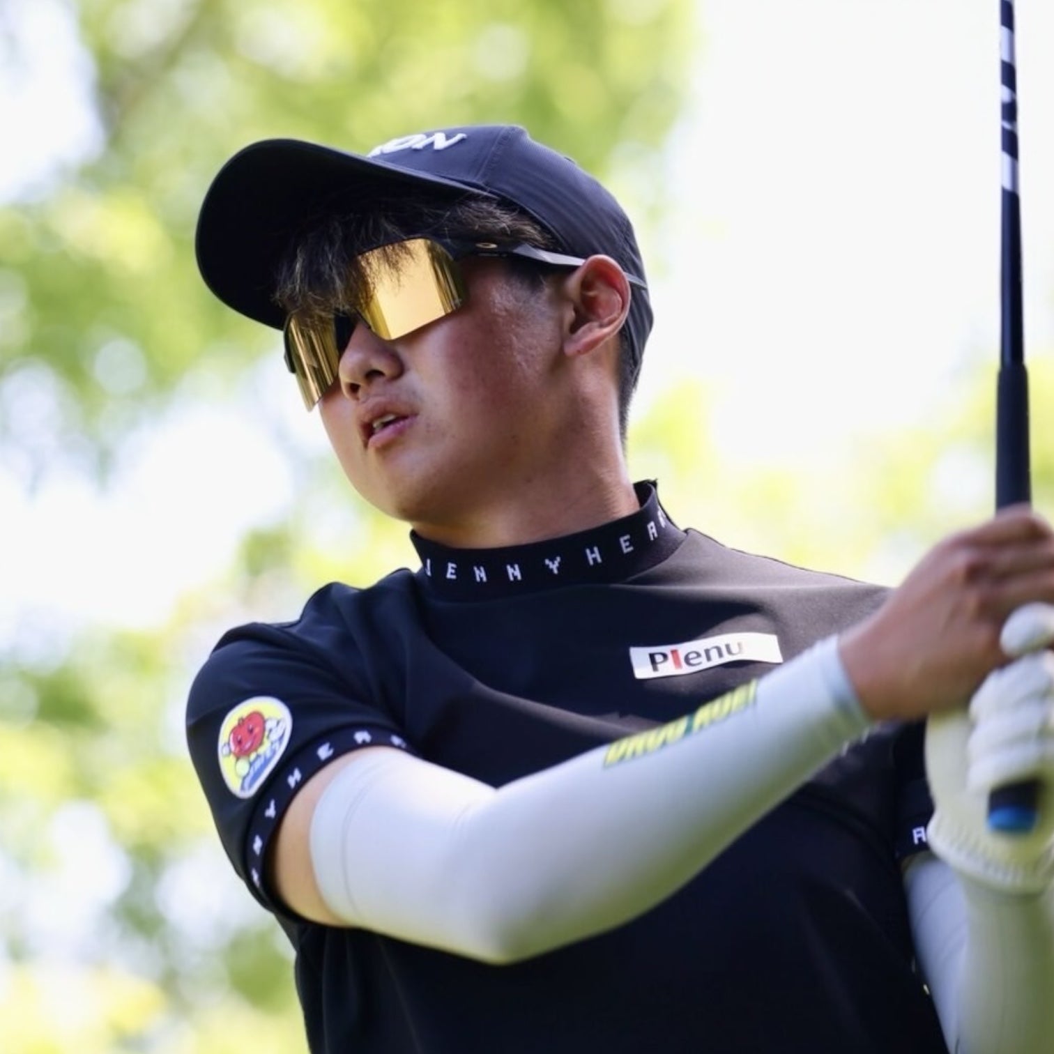 Mens Grosgrain Mock Neck メンズゴルフウェア 夏 半袖 モックネック