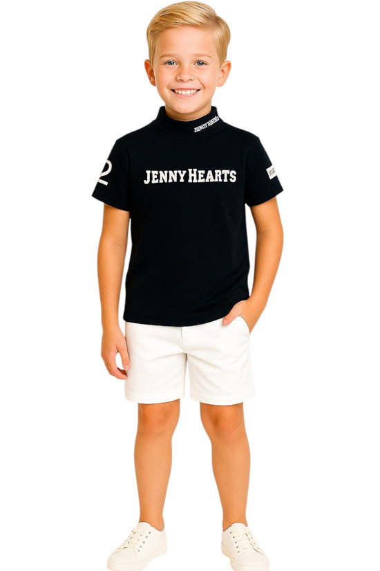 ＼おすすめ／Junior Unisex Dry Mock ジュニアゴルフウェア ドライ モックネック ユニセックス 男の子 女の子 おしゃれ 人気商品 日本製