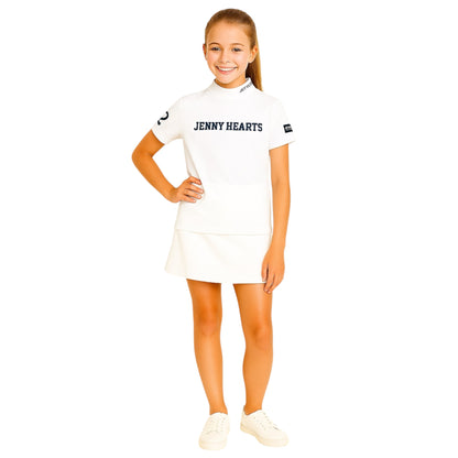 ＼おすすめ／Junior Unisex Dry Mock ジュニアゴルフウェア ドライ モックネック ユニセックス 男の子 女の子 おしゃれ 人気商品 日本製