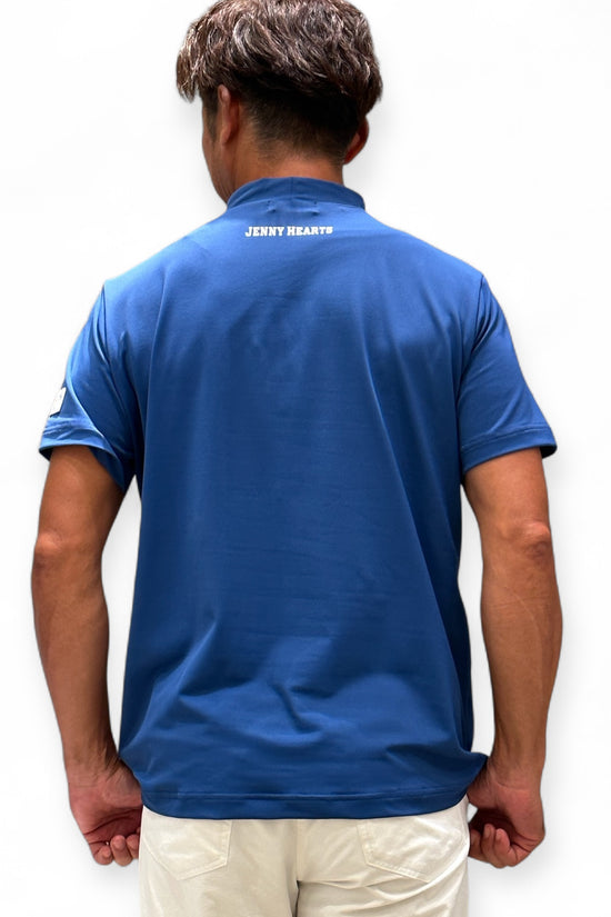 เสื้อกอล์ฟผู้ชายคอตั้ง Twincot แขนสั้น คอตั้ง ยืดหยุ่นสูง ผ้าเนื้อนุ่ม ระงับกลิ่นกาย ผลิตในประเทศญี่ปุ่น