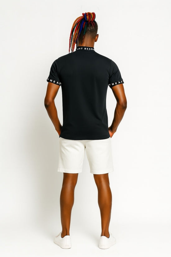 ＼新発売／Mens Grosgrain Mock Neck メンズゴルフウェア 夏 半袖 モックネック グログラン ストレッチ 肌触りなめらか 速乾 UVカット 透け防止 シンプル おしゃれ 高品質 高機能 おすすめ プレゼント 日本製