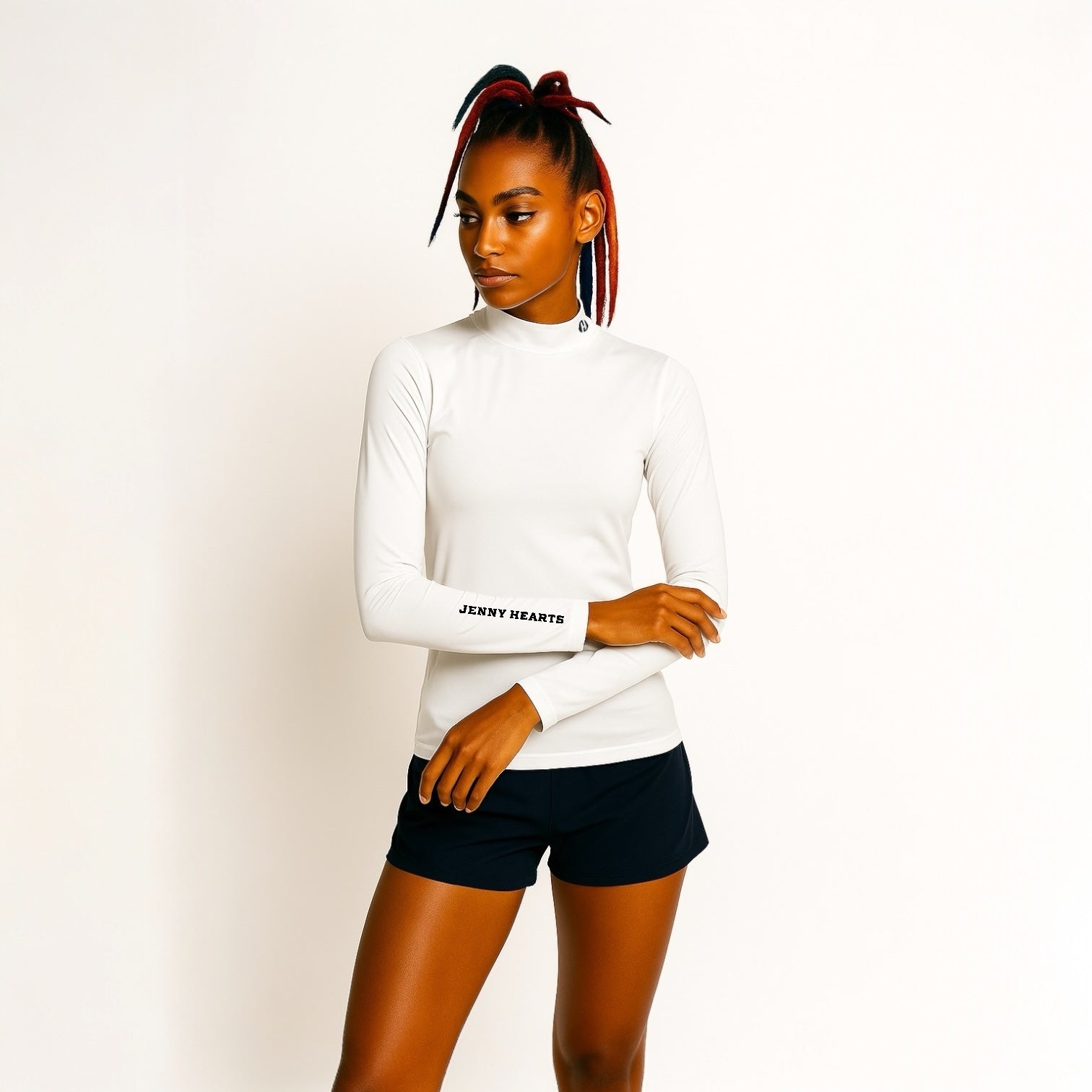 Ladies Inner Shirt インナー シャツモックネック レディース ガールズ