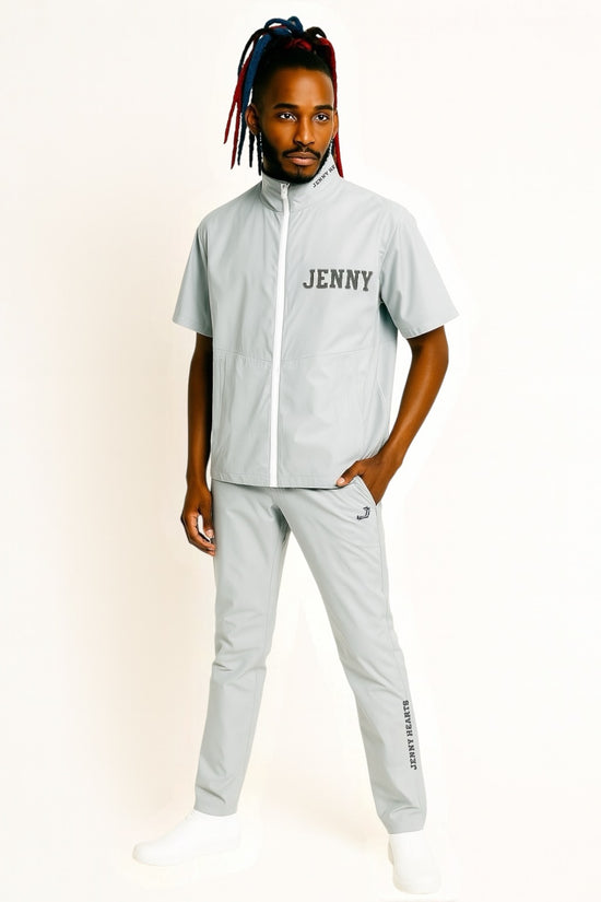 Unisex Rain Suit Light Grey JH-24R1001 ゴルフレインスーツ ユニセックス 上下セット オールシーズン 撥水 防水 カッパ