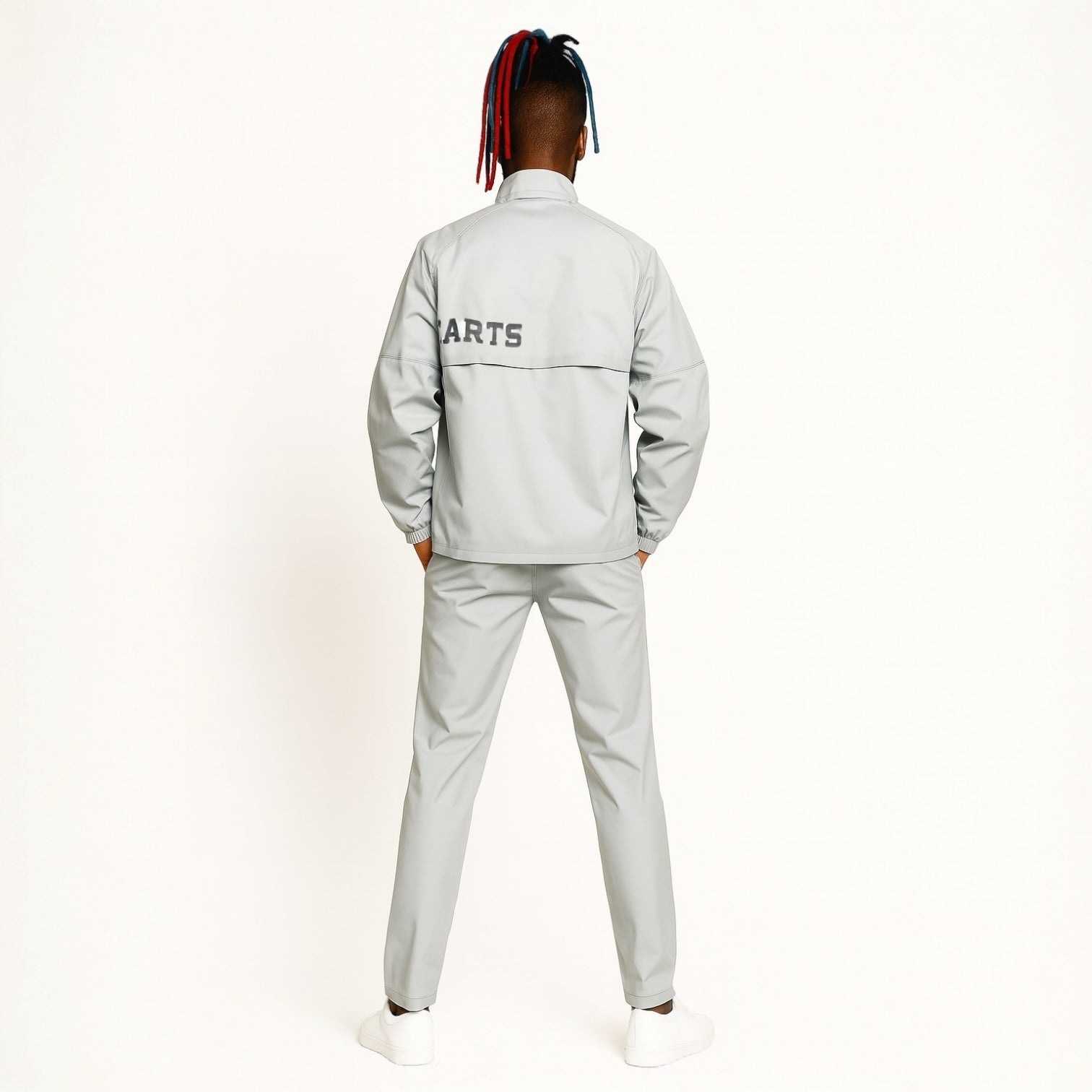 Unisex Rain Suit Light Grey JH-24R1001 ゴルフレインスーツ ユニセックス 上下セット オールシーズン 撥水 防水 カッパ